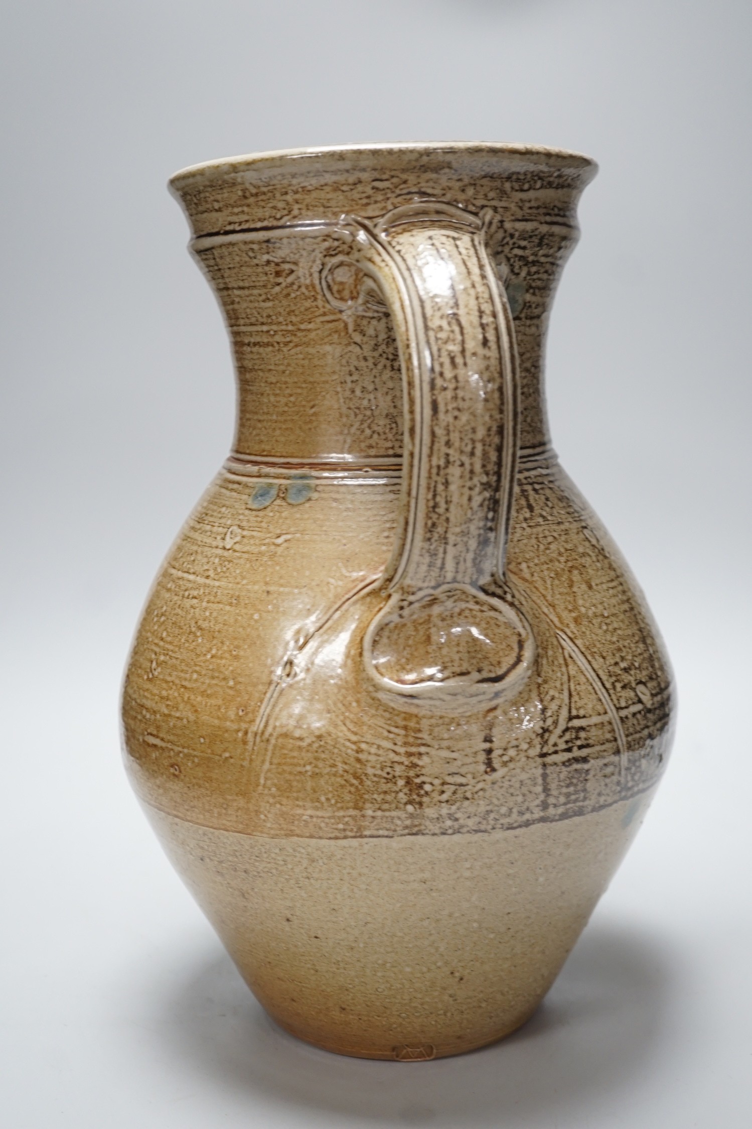A large Michael Casson studio pottery jug, 35cms high